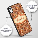 Abstract Woman Portrait Flowing Hair Artistic Custom Name Protective Phone Case Mobile Cover Durable Everyday Smartphone Shock Resistant