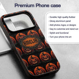Spooky Pumpkin Moon Branches Dark Printed Design Custom Name Protective Phone Case Mobile Cover Durable Everyday Smartphone Shock Resistant