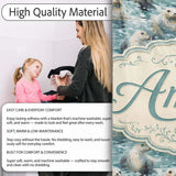 Realistic Seals Swimming in Water Blue Ocean Texture Seamless Lovely  Personalised Custom Name Super Soft Fleece Blanket Bed Sofa Throw