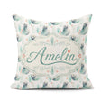 Custom Name Painterly Seals Swimming in Deep Blue Ocean Artistic Square Filled Cushion Throw Pillow Sofa Bed Home Decor Zip Washable UK Made