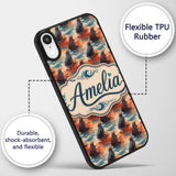Bright Blue Ocean Seal Swimming Waves Artistic Custom Name Protective Phone Case Mobile Cover Durable Everyday Smartphone Shock Resistant