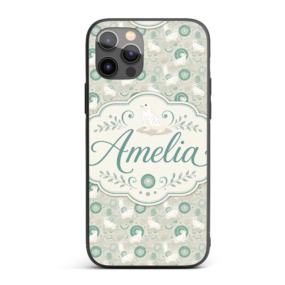 Cute Seal and Coral Watercolour Pastel Ocean Custom Name Protective Phone Case Mobile Cover Durable Everyday Smartphone Shock Resistant