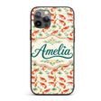 Cute Fresh Seafood Shrimp with Herbs and Citrus Custom Name Protective Phone Case Mobile Cover Durable Everyday Smartphone Shock Resistant