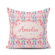 Custom Name Colourful Anime Pastel Star Pattern Kawaii Character Square Filled Cushion Throw Pillow Sofa Bed Home Decor Zip Washable UK Made