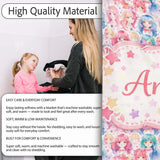 Colourful Anime Girls Pastel Star Pattern Kawaii Character Design  Personalised Custom Name Super Soft Fleece Blanket Bed Sofa Throw