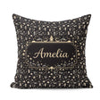 Custom Name Dark Character Night Pattern Cartoon Kids Design Square Filled Cushion Throw Pillow Sofa Bed Home Decor Zip Washable UK Made