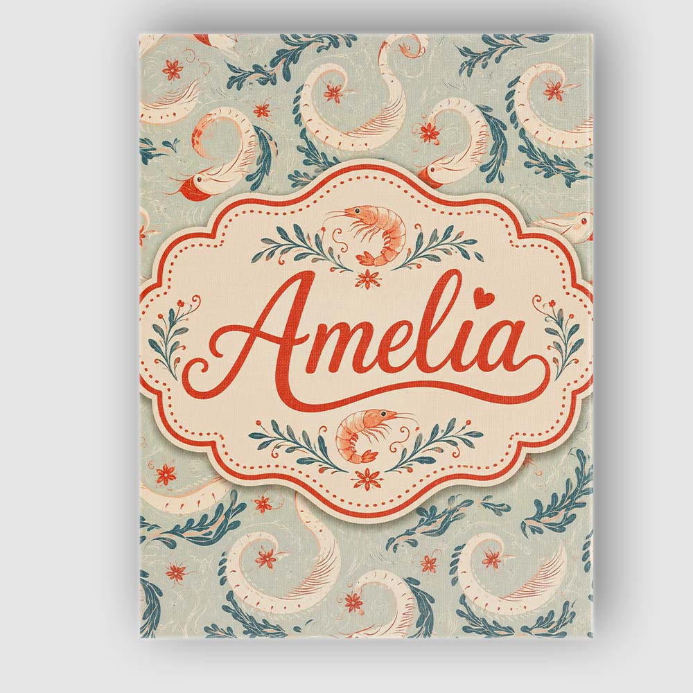 Personalised Name Elegant Koi Fish and Custom  Unique Gift Idea Modern Room Accent Canvas Wall Art Print Decor Picture Ready to Hang