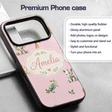Safari Animals with Elephant Lion and Crocodile Custom Name Protective Phone Case Mobile Cover Durable Everyday Smartphone Shock Resistant