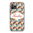 Modern Abstract Face Paint Splash Printed Design Custom Name Protective Phone Case Mobile Cover Durable Everyday Smartphone Shock Resistant