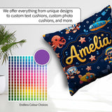 Custom Name Underwater with Scuba Divers and Whale on Navy Blue Square Filled Cushion Throw Pillow Sofa Bed Home Decor Zip Washable UK Made
