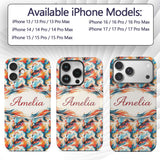 Modern Abstract Face Paint Splash Printed Design Custom Name Protective Phone Case Mobile Cover Durable Everyday Smartphone Shock Resistant