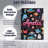 Personalised Name Cartoon Ocean with Custom Premium Decorative Design Modern Room Accent Canvas Wall Art Print Decor Picture Ready to Hang
