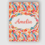 Personalised Name Soft Pastel Marble Fluid Pink Peach Blue Custom Stylish Home Interior Canvas Wall Art Print Decor Picture Ready to Hang
