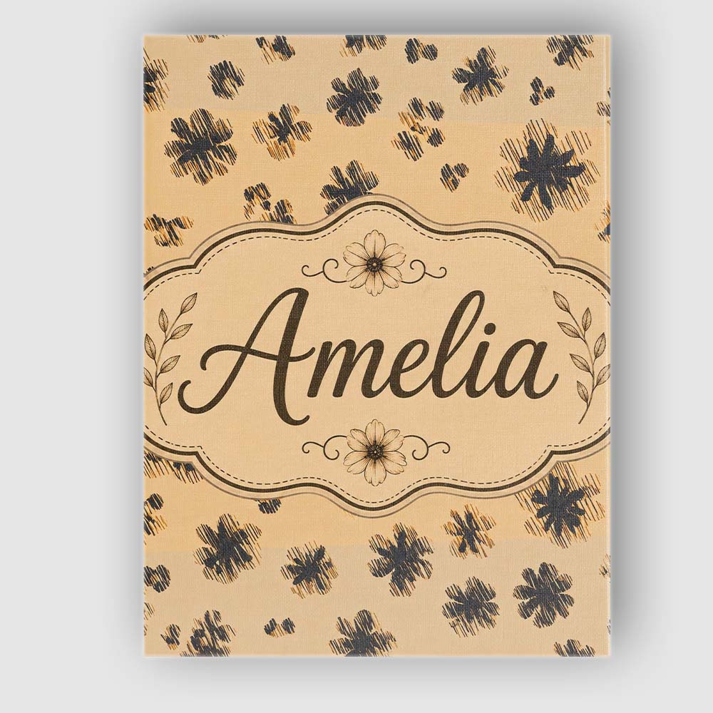 Personalised Name Abstract Leopard Spot and Custom  Bespoke Interior Contemporary Canvas Wall Art Print Decor Picture Ready to Hang