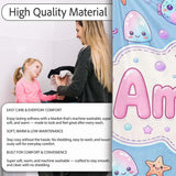 Kawaii Jellyfish Starfish and Cute Sea Creatures Soft Blue Lovely  Personalised Custom Name Super Soft Fleece Blanket Bed Sofa Throw
