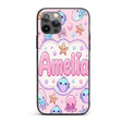 Jellyfish Starfish and Cute Sea Creatures Soft Custom Name Protective Phone Case Mobile Cover Durable Everyday Smartphone Shock Resistant