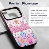 Kawaii Jellyfish Starfish and Cute Sea Creatures Custom Name Protective Phone Case Mobile Cover Durable Everyday Smartphone Shock Resistant