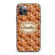 Soft Watercolor Teddy Bear Cluster Printed Design Custom Name Protective Phone Case Mobile Cover Durable Everyday Smartphone Shock Resistant