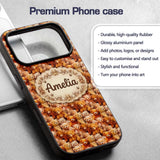 Soft Watercolor Teddy Bear Cluster Printed Design Custom Name Protective Phone Case Mobile Cover Durable Everyday Smartphone Shock Resistant