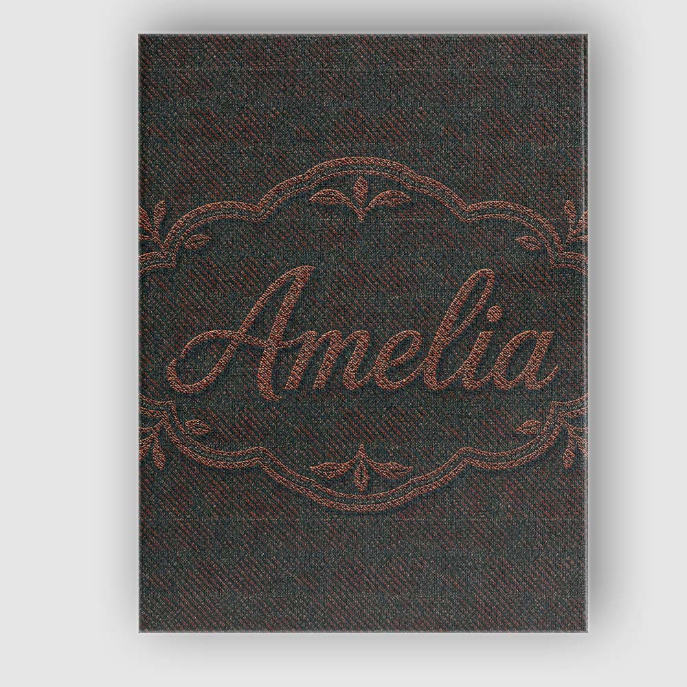 Personalised Name Dark Green Textured Custom Modern Room Accent Creative Decorator Style Canvas Wall Art Print Decor Picture Ready to Hang