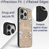 Cute Baby Koala Bears with Stars on Warm Beige Custom Name Protective Phone Case Mobile Cover Durable Everyday Smartphone Shock Resistant