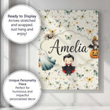 Personalised Name Soft Watercolor Butterflies Custom Unique Gift Idea Modern Room Accent Canvas Wall Art Print Decor Picture Ready to Hang