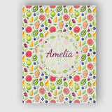 Personalised Name Soft Watercolor Apple Custom  Modern Room Accent Elegant Feature Canvas Wall Art Print Decor Picture Ready to Hang