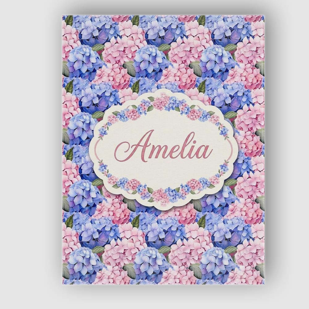 Personalised Name Bold Pink and Blue Custom Premium Decorative Design Modern Room Accent Canvas Wall Art Print Decor Picture Ready to Hang