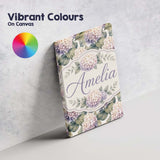 Personalised Name Cream and Lavender Custom Premium Decorative Design Modern Room Accent Canvas Wall Art Print Decor Picture Ready to Hang