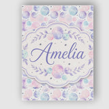 Personalised Name Soft Pastel Galaxy Custom Premium Decorative Design Modern Room Accent Canvas Wall Art Print Decor Picture Ready to Hang