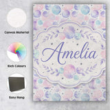 Personalised Name Soft Pastel Galaxy Custom Premium Decorative Design Modern Room Accent Canvas Wall Art Print Decor Picture Ready to Hang