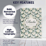 Personalised Name Classic Cream Rose Custom Premium Decorative Design Modern Room Accent Canvas Wall Art Print Decor Picture Ready to Hang