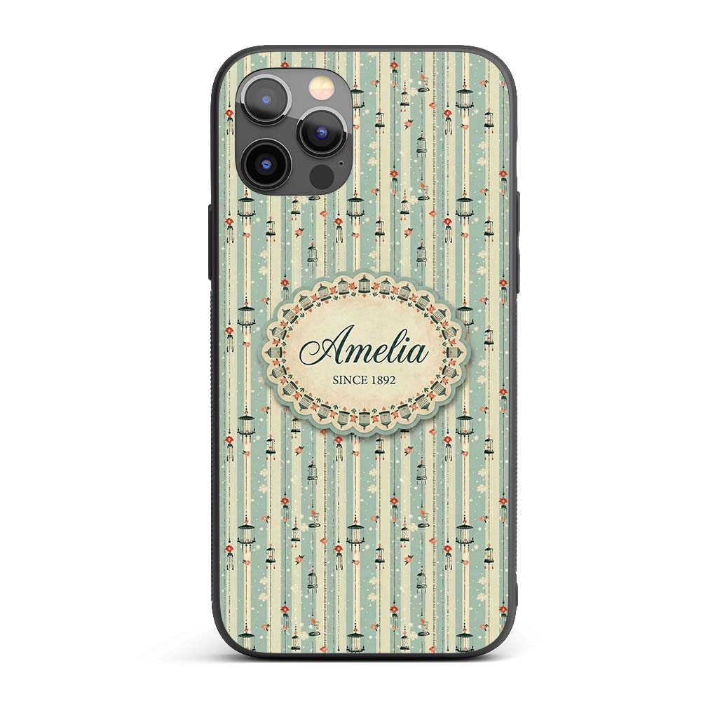 Classic Decorative Birdcages Decorative Design Custom Name Protective Phone Case Mobile Cover Durable Everyday Smartphone Shock Resistant