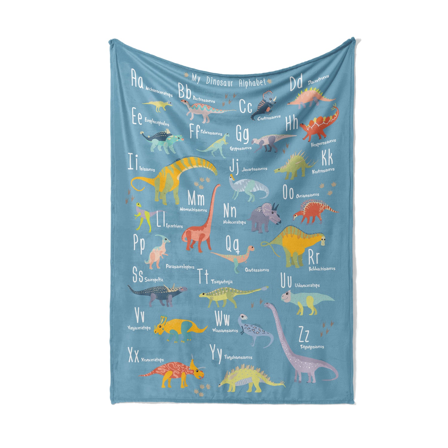 Dinosaur Alphabet Blanket
