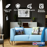 Upload Your Own Photo Custom Made Printed Soft Square Filled Cushion Throw