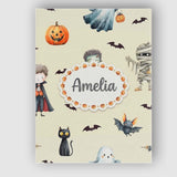 Personalised Name Halloween Zombie Mummy Custom  Unique Gift Idea Elegant Feature Canvas Wall Art Print Decor Picture Ready to Hang