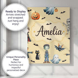 Personalised Name Halloween Zombie Mummy Custom  Unique Gift Idea Elegant Feature Canvas Wall Art Print Decor Picture Ready to Hang