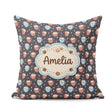 Custom Name Hot Chocolate s with and Sprinkles Seamless Pattern Square Filled Cushion Throw Pillow Sofa Bed Home Decor Zip Washable UK Made