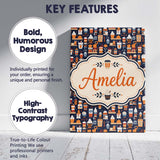 Personalised Name Coffee Shop Equipment Custom  Modern Room Accent Elegant Feature Canvas Wall Art Print Decor Picture Ready to Hang