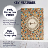 Personalised Name Bakery Coffee and Pastries Custom Bespoke  Contemporary Display Canvas Wall Art Print Decor Picture Ready to Hang
