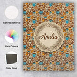 Personalised Name Bakery Coffee and Pastries Custom Bespoke  Contemporary Display Canvas Wall Art Print Decor Picture Ready to Hang