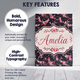 Personalised Name Japanese Sakura Blossom Custom  Unique Gift Idea Elegant Feature Canvas Wall Art Print Decor Picture Ready to Hang