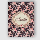 Personalised Name Elegant Sakura Blossom Custom  Interior Decorative Contemporary Canvas Wall Art Print Decor Picture Ready to Hang