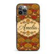 Autumn Forest Deer with Golden Trees Woodland Custom Name Protective Phone Case Mobile Cover Durable Everyday Smartphone Shock Resistant