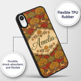 Autumn Forest Deer with Golden Trees Woodland Custom Name Protective Phone Case Mobile Cover Durable Everyday Smartphone Shock Resistant