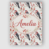 Personalised Name Realistic Red Headed Custom  Modern Room Accent Elegant Feature Canvas Wall Art Print Decor Picture Ready to Hang