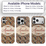 Autumn Woodpecker Birds with Decorative Design Custom Name Protective Phone Case Mobile Cover Durable Everyday Smartphone Shock Resistant
