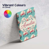 Personalised Name Flamingo Island Sunset Custom  Unique Gift Idea Elegant Feature Canvas Wall Art Print Decor Picture Ready to Hang