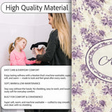 Elegant Purple Damask Floral Vintage Seamless Pattern Lovely  Personalised Custom Name Super Soft Fleece Blanket Bed Sofa Throw