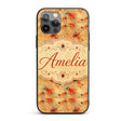 Abstract Red Spider Web Grunge Texture Seamless Custom Name Protective Phone Case Mobile Cover Durable Everyday Smartphone Shock Resistant